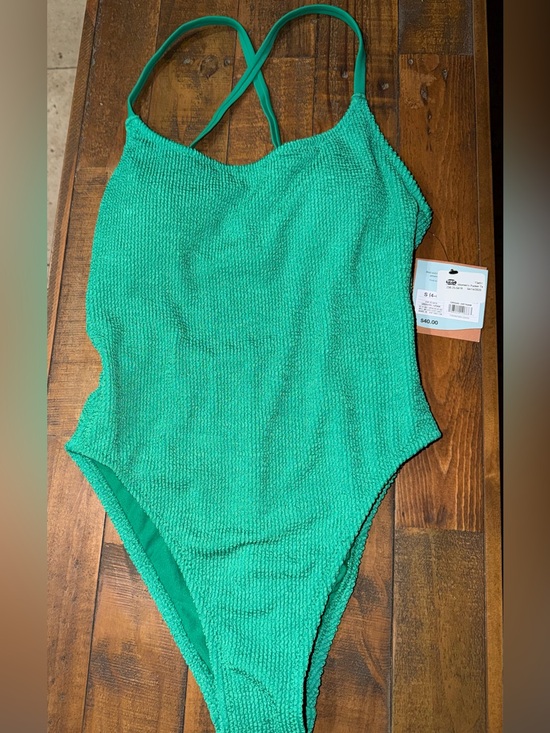 Target Other - Textured Swimsuit in Teal